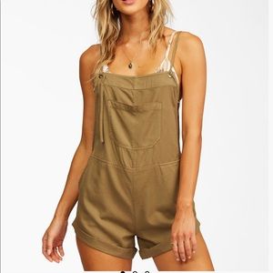 COPY - Billabong Wild Pursuit Short Overall - Green